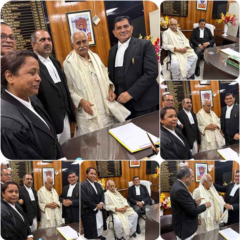 pandit-ram-shabd-mishra-honoured-in-lucknow-avadh-bar-association