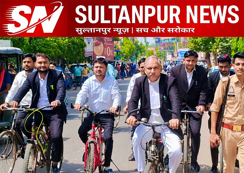 santosh-pandey-cycle-initiative-sultanpur-fuel-saving-environment-awareness