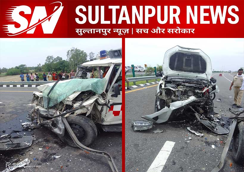 ambulance-and-fortuner-collision-on-purvanchal-expressway-one-dead-six-injured