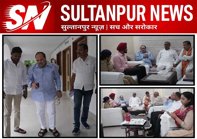 vinod-singh-meets-incharge-minister-girish-chandra-yadav-in-sultanpur-development-discussion